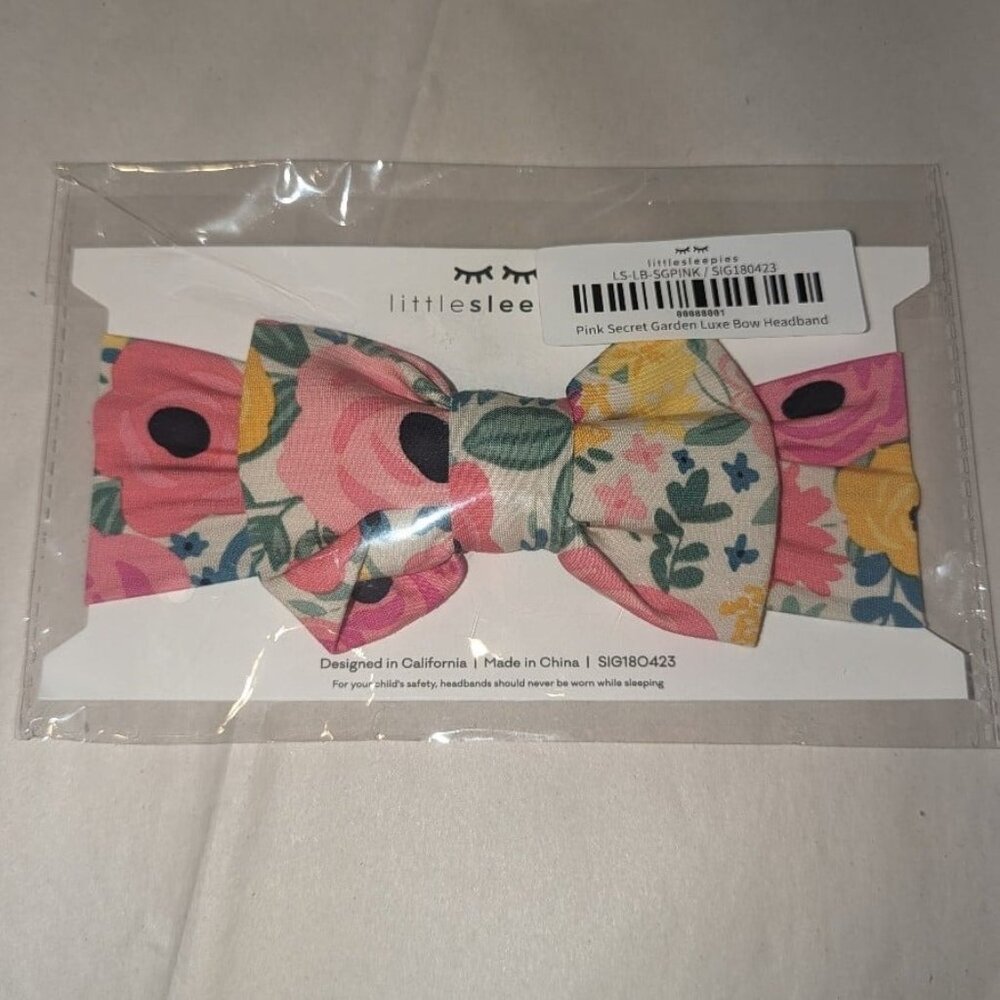 Little Sleepies Secret Garden Bow NEW NWT NIB